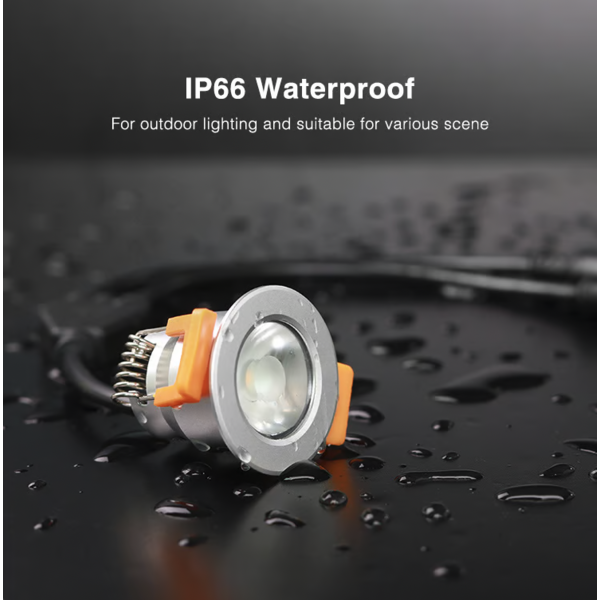 Miboxer LED mini spot - 2000 kelvin extra warm wit - waterdicht IP66 - Miboxer SL1-12-2000K