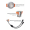 Miboxer LED mini spot - 2000 kelvin extra warm wit - waterdicht IP66 - Miboxer SL1-12-2000K
