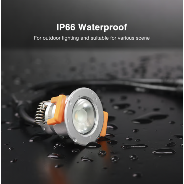 LED mini spot - 2700 kelvin extra warm wit - waterdicht IP66 - Miboxer SL1-12-2700K