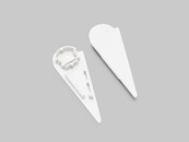 Eindkap set van 2 links en rechts t.b.v. LED profiel WALLE12WIT