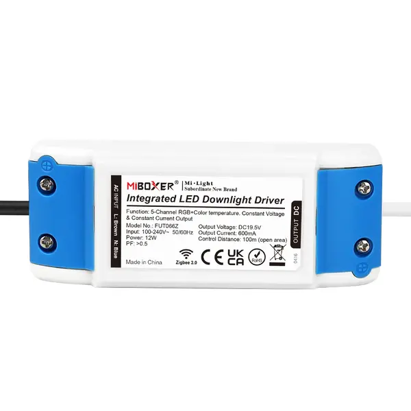 Miboxer Inbouw LED spot ZIGBEE + RF inbouw  140-150mm LED Spot - RGBCCT & 2700K-6500K - 12W -  FUT066ZR