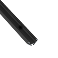 Zwart LED hoekprofiel 2 meter inclusief klikafdekking 16,2mm x 16,02mm - C07ZWART