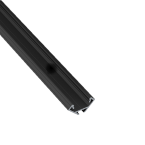 Zwart LED hoekprofiel 2 meter inclusief klikafdekking 16,2mm x 16,02mm - C07ZWART
