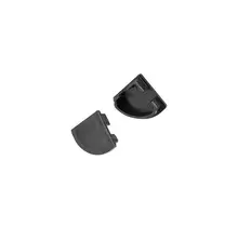 Eindkap - C10ZWART - met kabeldoorvoer