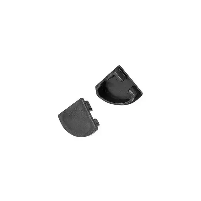 Eindkap - C10ZWART - met kabeldoorvoer