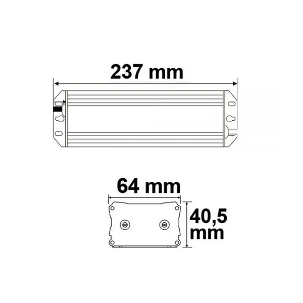 GLP LED voeding  Waterdichte LED voeding 24v 100w dimbaar - IP67 - Fase afsnijding - GTMC-100-24-D