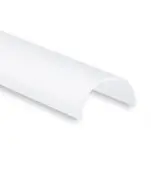 Buigbaar LED profiel 2 meter met halfronde opaal klikafdekking 14ALU - 2 mm x 14,4 mm