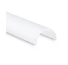 Buigbaar LED profiel 2 meter met halfronde opaal klikafdekking 14ALU - 2 mm x 14,4 mm