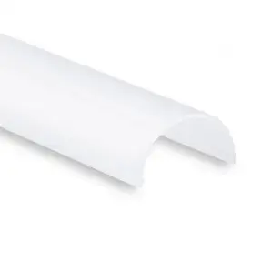 Buigbaar LED profiel 2 meter met halfronde opaal klikafdekking 14ALU - 2 mm x 14,4 mm