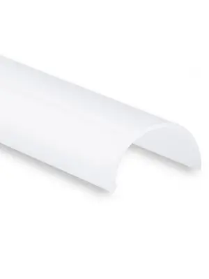Buigbaar LED profiel 2 meter met halfronde opaal klikafdekking 14ALU - 2 mm x 14,4 mm