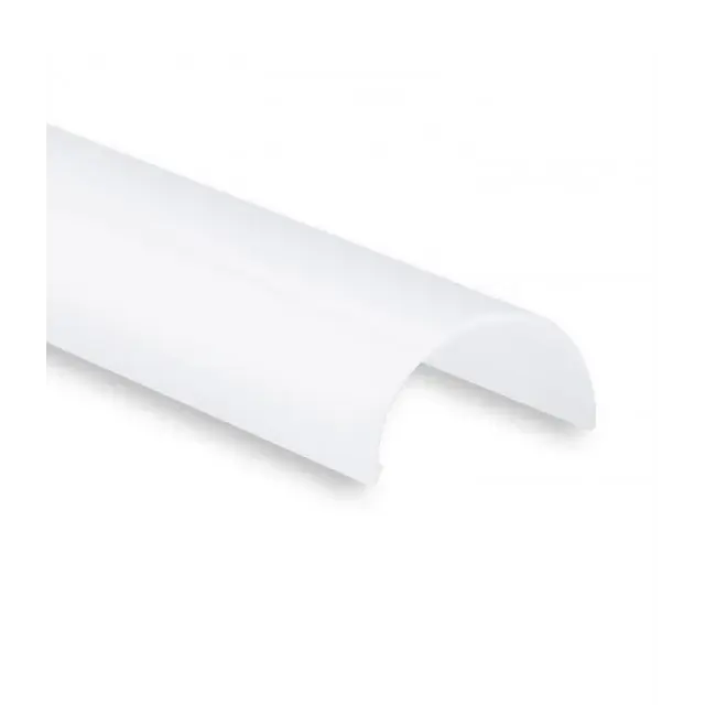 Buigbaar LED profiel 2 meter met halfronde opaal klikafdekking 14ALU - 2 mm x 14,4 mm
