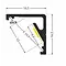 Luksus LED profielen LED hoekprofiel inclusief afdekking 16,5mm x 16,5mm - C12ALU