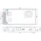 Luksus LED voeding LED voeding 12v 350w 29 Ampère - IP20 -  POS-350-12-C
