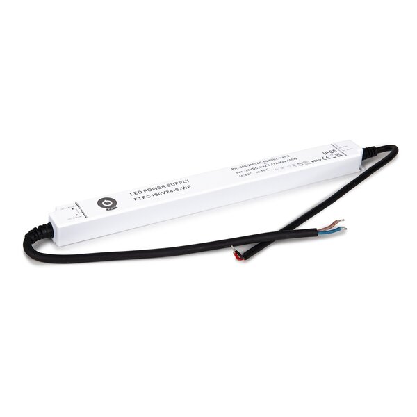 GLP LED voeding  SLIM LED voeding waterdicht 100 watt 24 volt 4,16 Ampère - IP66 - compact - FTPC100V24-S-WP