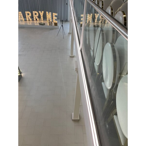 Luksus LED profielen Extra smal LED tegel en stuc profiel inclusief klikafdekking  29,70mm x 9,85mm - SLIMSTUC300