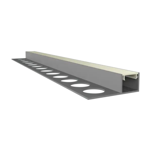 Luksus LED profielen Extra smal LED tegel en stuc profiel inclusief klikafdekking  29,70mm x 9,85mm - SLIMSTUC300