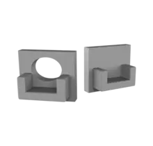 SLIMSTUC300 eindkap met kabeldoorvoer
