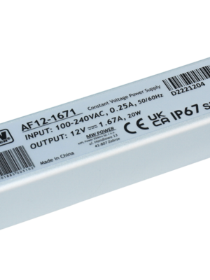 LED voeding 15W 12VDC 1,25A CV – Waterdicht IP67 – AF12-1251