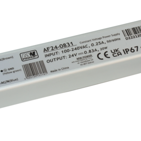 LED voeding 15W 24VDC 0,62A CV – Waterdicht IP67 –AF24-0625