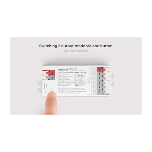 Miboxer Professionele ZIGBEE + TUYA + WIFI + 2,4ghz 3 in 1 LED controller E3-ZR - AANBIEDING