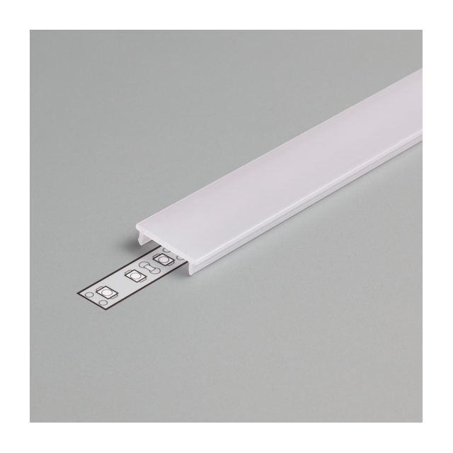 20 meter Losse LED profiel klikafdekking - Opaal - Trimless10ALU