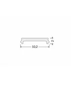 20 meter Losse LED profiel klikafdekking - Opaal - SLIM100 en SLIM200 serie