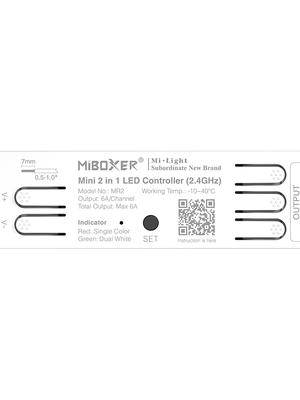 MINI 2 -1 LED strip controller - 1 zone - Miboxer MR2