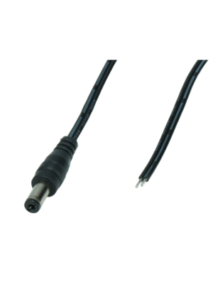 Male DC verlengkabel 100cm - SPOSDC-Y-P25S-1.0