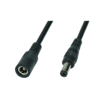 DC 2.1/5.5 mm verlengkabel voor LED voedingen 100cm - POSDC-Y-PS21-1.0