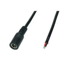 DC 2.1/5.5 mm verlengkabel voor LED voedingen 100cm - POSDC-Y-PS21-1.0 -