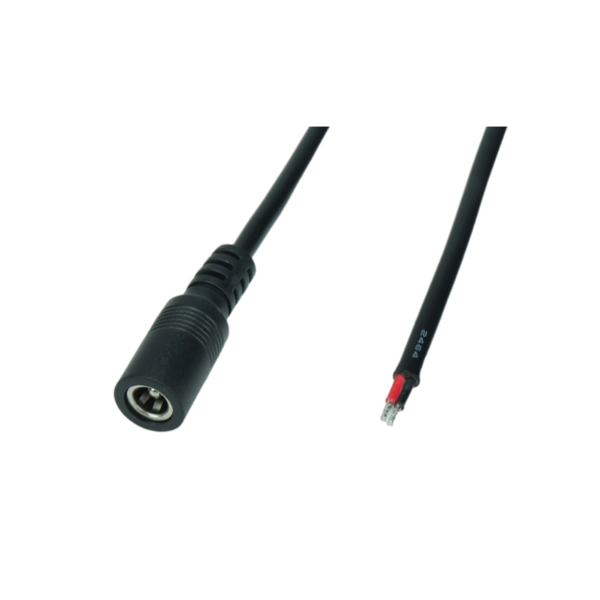 Luksus LED connectoren  DC 2.1/5.5 mm verlengkabel voor LED voedingen 100cm - POSDC-Y-PS21-1.0 -
