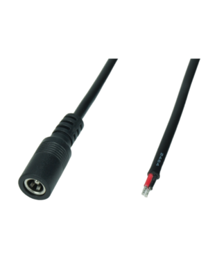 DC 2.1/5.5 mm verlengkabel voor LED voedingen 100cm - POSDC-Y-PS21-1.0 -