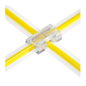 COB LED strip connector kruisverbinder X - soldeervrij - klik connector - 8mm COB - IP20