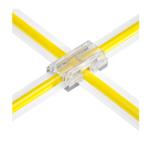 COB LED strip connector kruisverbinder X - soldeervrij - klik connector - 8mm COB - IP20