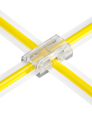 COB LED strip connector kruisverbinder X - soldeervrij - klik connector - 8mm COB - IP20