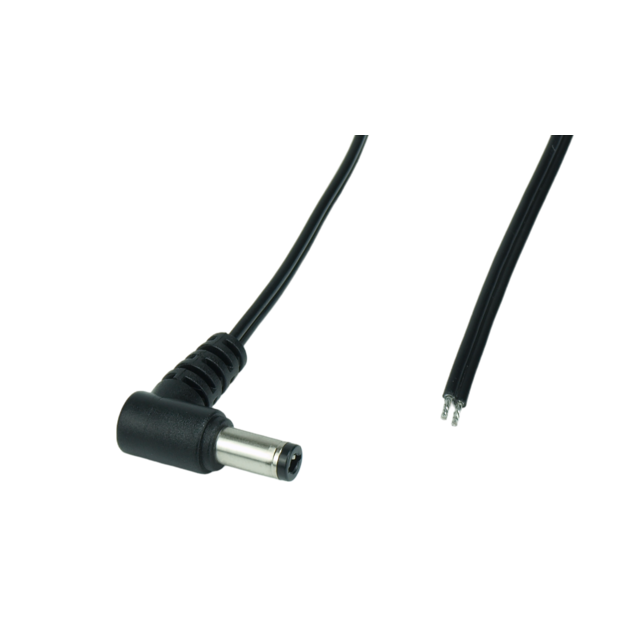 Hoek Male DC verlengkabel 100cm - SPOSDC-T-P21L-1.0