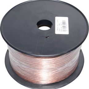 2 aderige led strip aansluitkabel 0,75 kwadraat - 1 meter transparant