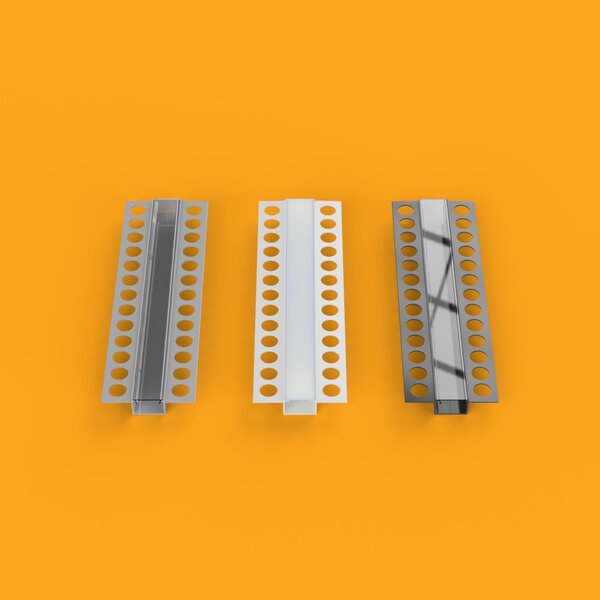 Luksus LED profielen Trimless LED stucprofiel inclusief klikafdekking 62 mm x 15 mm - Trimless400