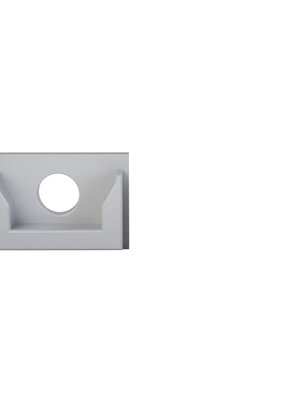 Eindkap met kabeldoorvoer LED profiel - Trimless400