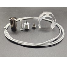 360 graden 30mm plafondklem en/of muur met ophangkabel set