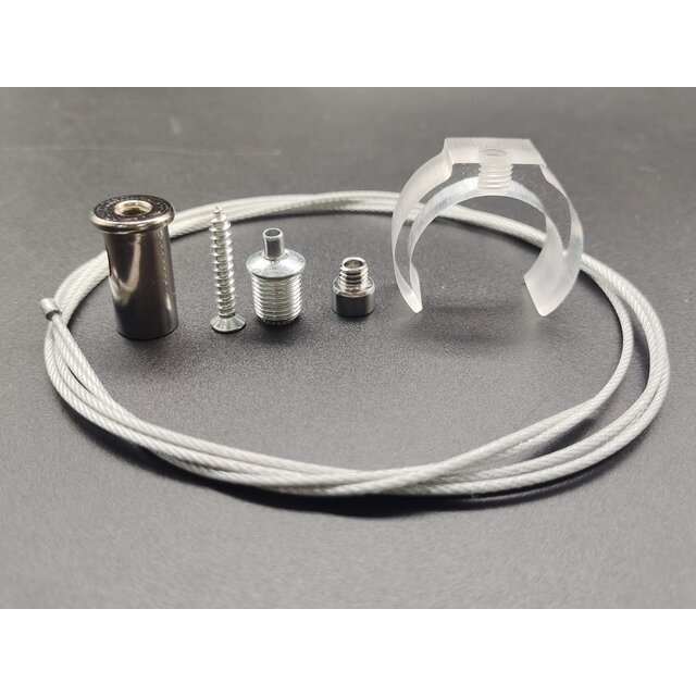 360 graden 30mm plafondklem en/of muur met ophangkabel set