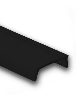 10 meter Losse LED profiel afdekking - Zwart / donker - SLIM308 - SLIMSTUC300