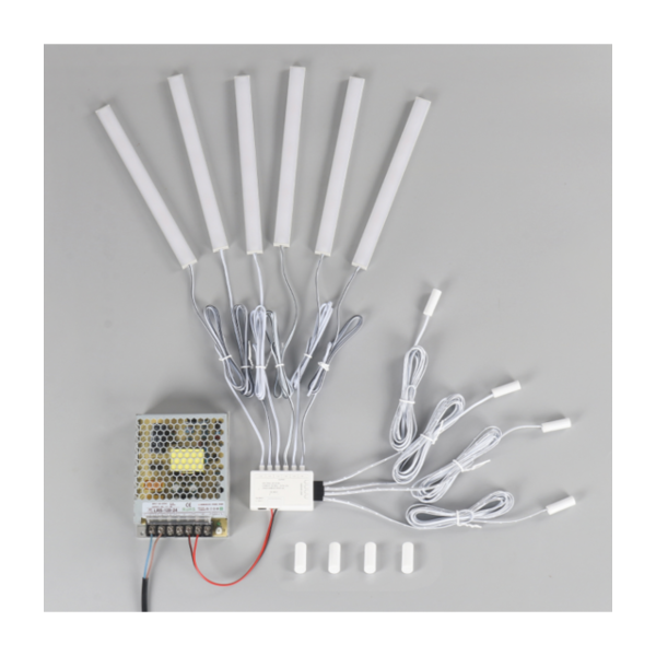 Luksus LED PIR sensoren Losse 10 x 30mm magnetische kast - plank - plaat sensor LED - SMC002-Sensor WIT