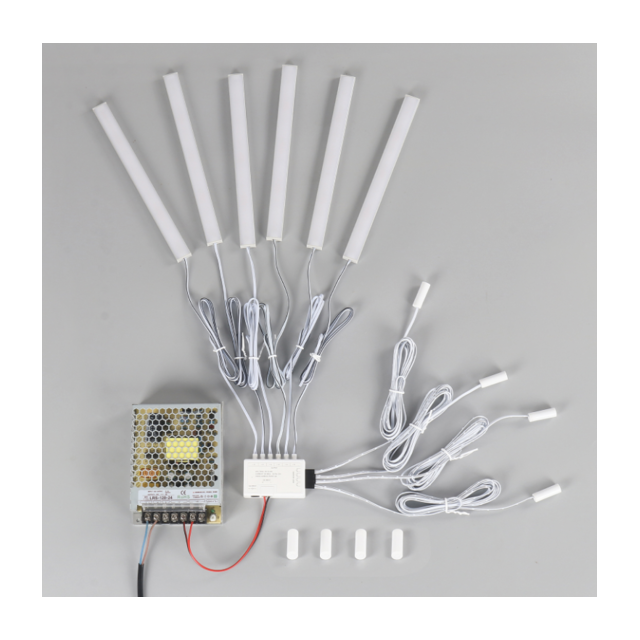 Losse 10 x 30mm magnetische kast - plank - plaat sensor LED - SMC002-Sensor WIT