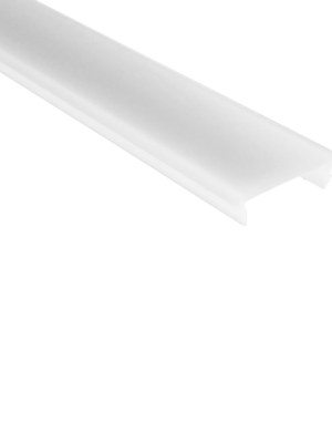 Losse 2 meter opaal LED profiel klikafdekking - 318, 323, stuc300, stuc400, gips300, gips400