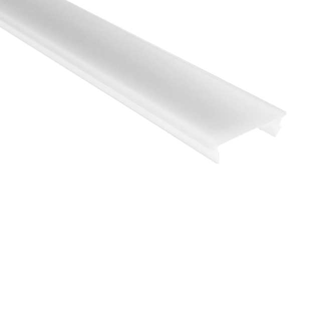 Losse 2 meter opaal LED profiel klikafdekking - 318, 323, stuc300, stuc400, gips300, gips400