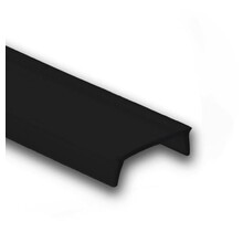 Losse 2 meter zwarte LED profiel klikafdekking - 318, 323, stuc300, stuc400, gips300, gips400
