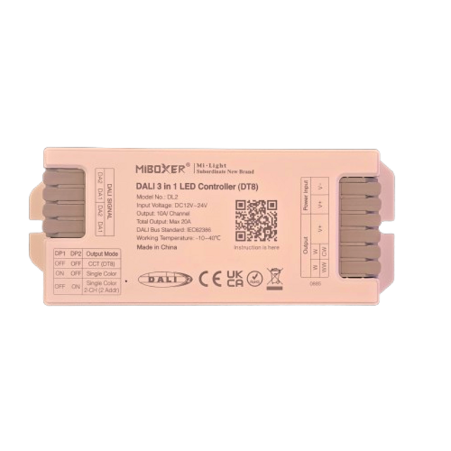 DALI LED controller 3 in 1 LED strip controller - Miboxer DALI 3- in 1 DT8 DL2