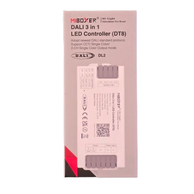 DALI LED controller 3 in 1 LED strip controller - Miboxer DALI 3- in 1 DT8 DL2