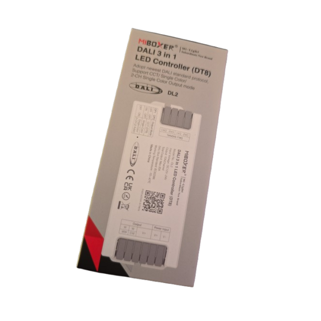 DALI LED controller 3 in 1 LED strip controller - Miboxer DALI 3- in 1 DT8 DL2